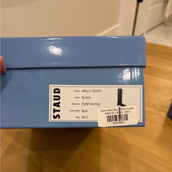 Staud Wally Boot Black Suede - 36.5 - Brand New - Picture 5 of 5